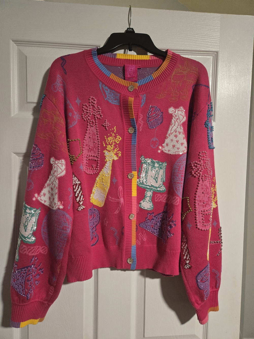 Queen Of Sparkles Birthday Icon Cardigan